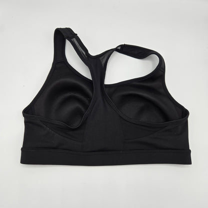 Avia Women's High-Impact Sports Bra - Black Racerback with Mesh - Size XL (16-18)