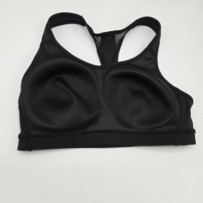 Avia Women's High-Impact Sports Bra - Black Racerback with Mesh - Size XL (16-18)