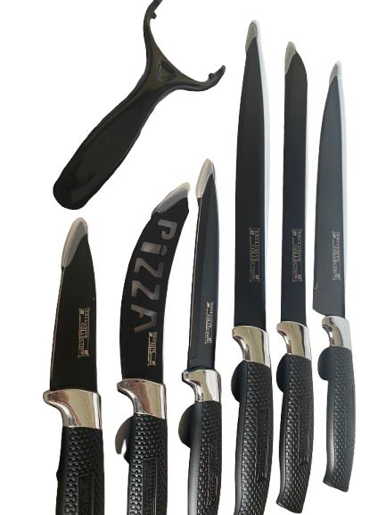 Swiss Exclusive Collection 7 PCS Knife Set Non-Stick Coating