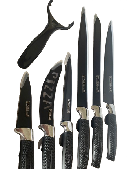 Swiss Exclusive Collection 7 PCS Knife Set Non-Stick Coating