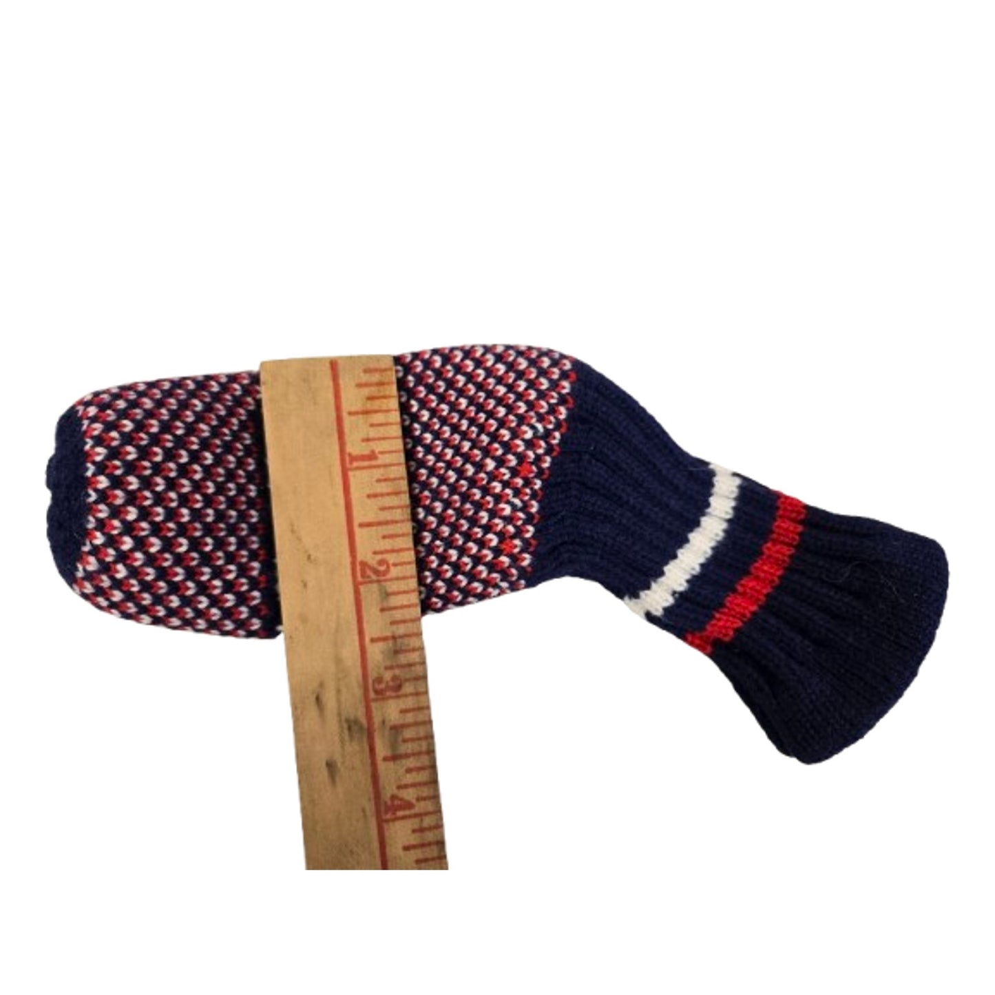 Set of 2 Scott Edward Knitted Golf Club Head Covers #9 and A Iron Covers