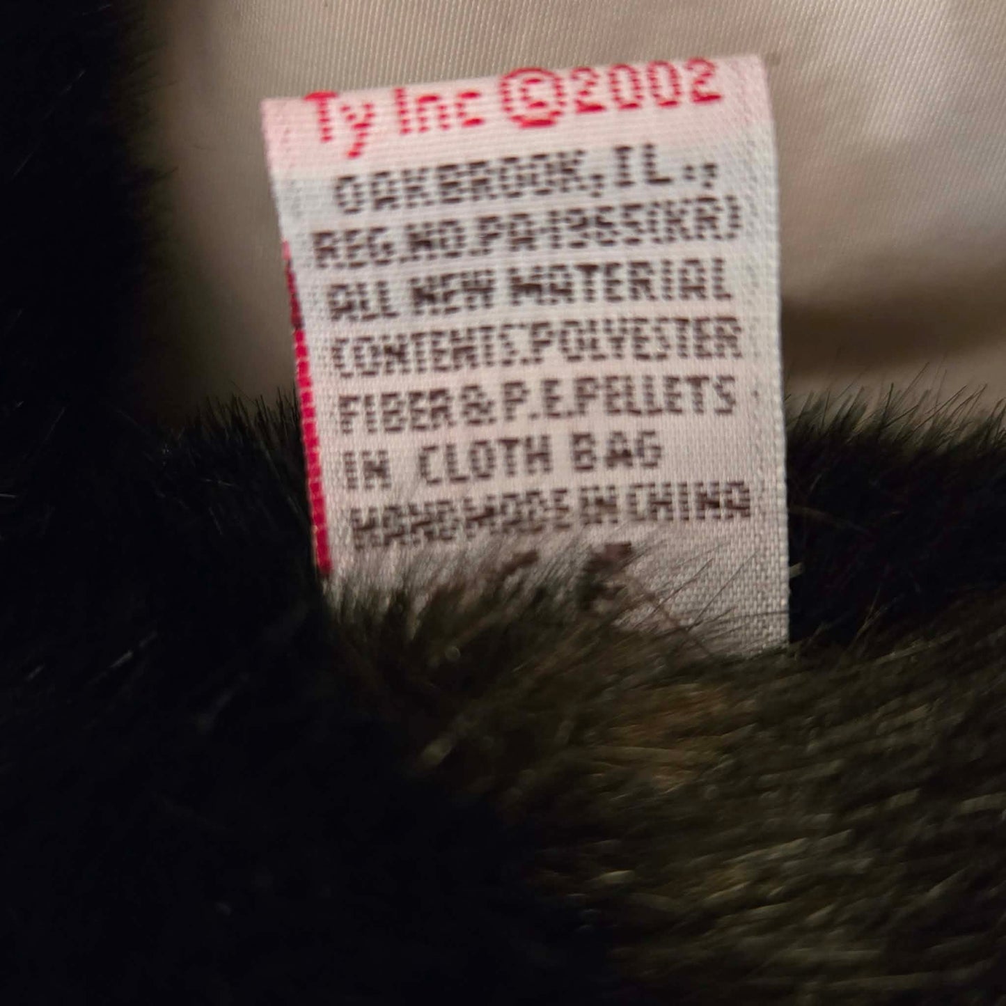 TY Classic Black Cat Plush (2002) – Vintage Collectible Stuffed Animal