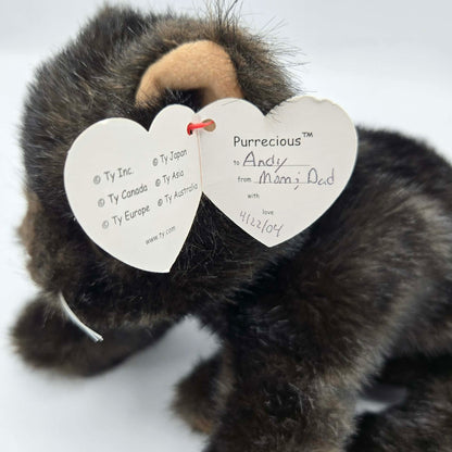 TY Classic Black Cat Plush (2002) – Vintage Collectible Stuffed Animal