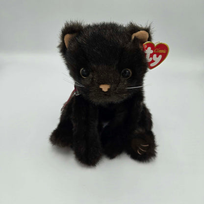 TY Classic Black Cat Plush (2002) – Vintage Collectible Stuffed Animal