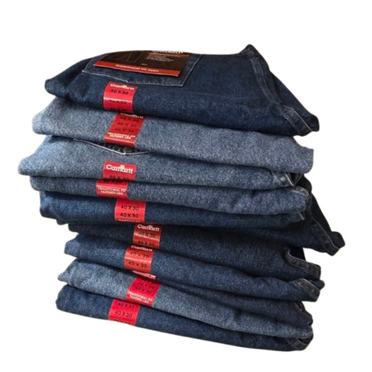 CARHARTT NWT Size 40 X 30 Traditional Fit Jeans Durable Blue 100% Cotton Denim