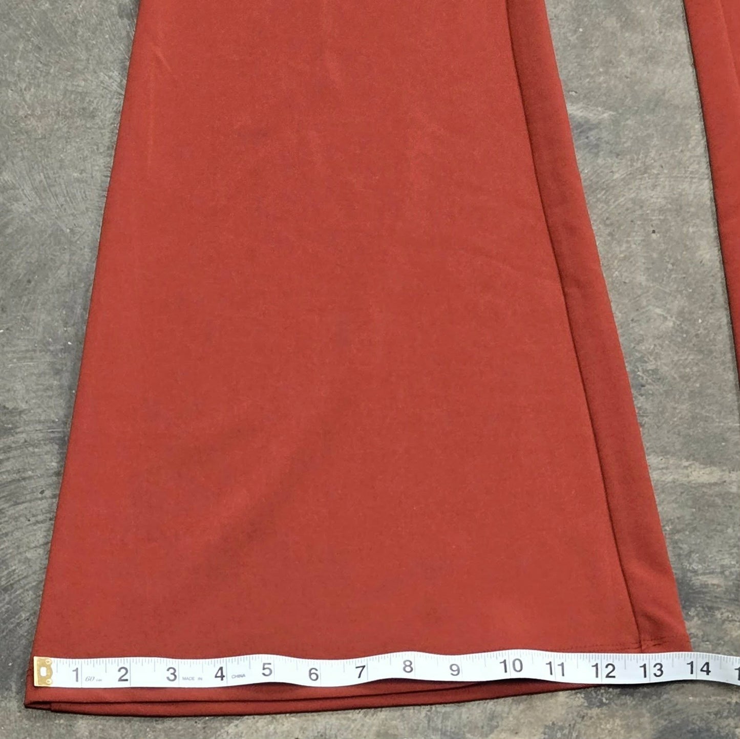 Forever 21+ Rust Knit Flare Pants – Women’s Size 3X – Zip Front Stretch