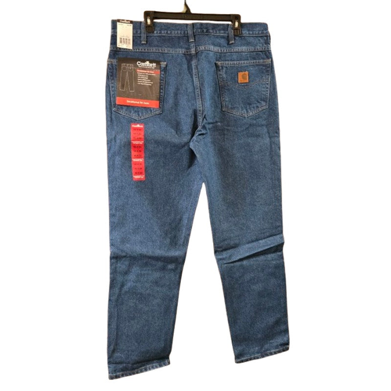 CARHARTT NWT Size 40 X 30 Traditional Fit Jeans Durable Blue 100% Cotton Denim