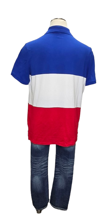 Polo Ralph Lauren Polo Shirt Big Pony Classic Fit Red White Blue     S1