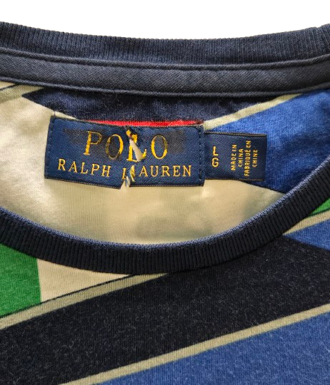 Polo Ralph Lauren RLYC Flag Print Yacht Club Shirt Size L   S2